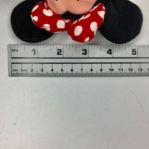 Disney Minnie Mouse Red Polka Dot Dress Mini 10" Bean Bag  Plush Stuffie Animal - Picture 9 of 9